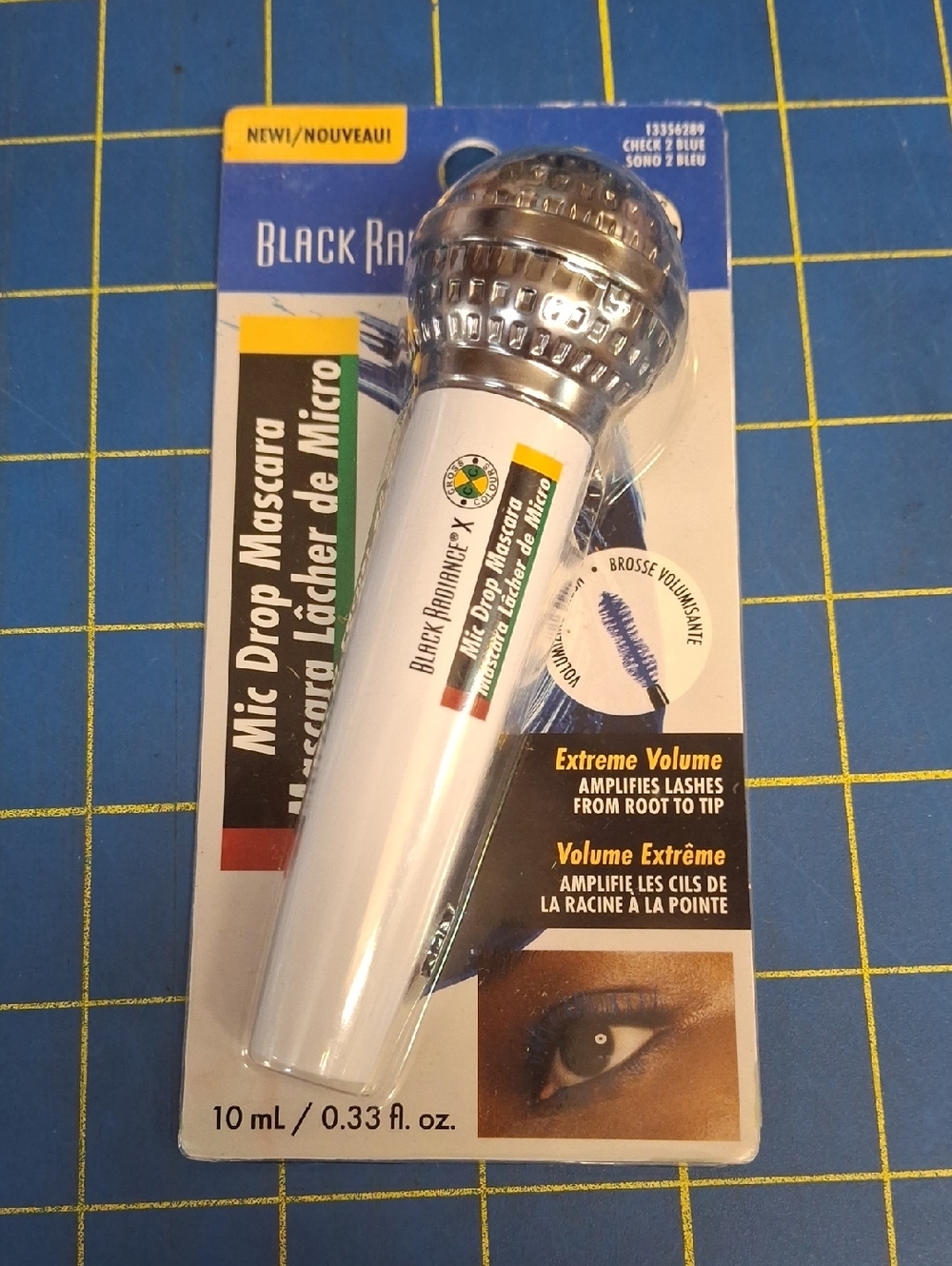 Black Radiance x Cross Colours Mic Drop Mascara in the shade "Check 2 Blue" New